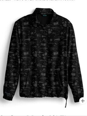 Scales Black 1/4 Zip Jacket Size Small New